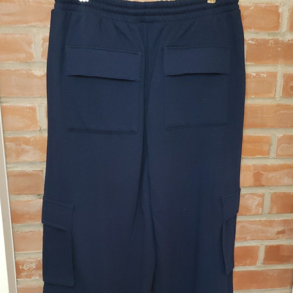 NWT TALL girl Friendly PINK Victoria's Secret Navy Drawstring Pants - Picture 5 of 17